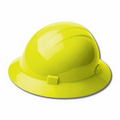 Americana Full Brim Hard Hat w/ 4 Point Slide Lock- Hi Viz Yellow